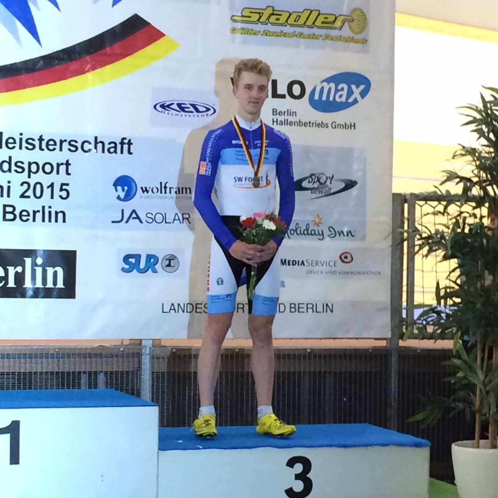 Bastian Flicke - DM 2015 - 3. Platz 1er Verfolgung