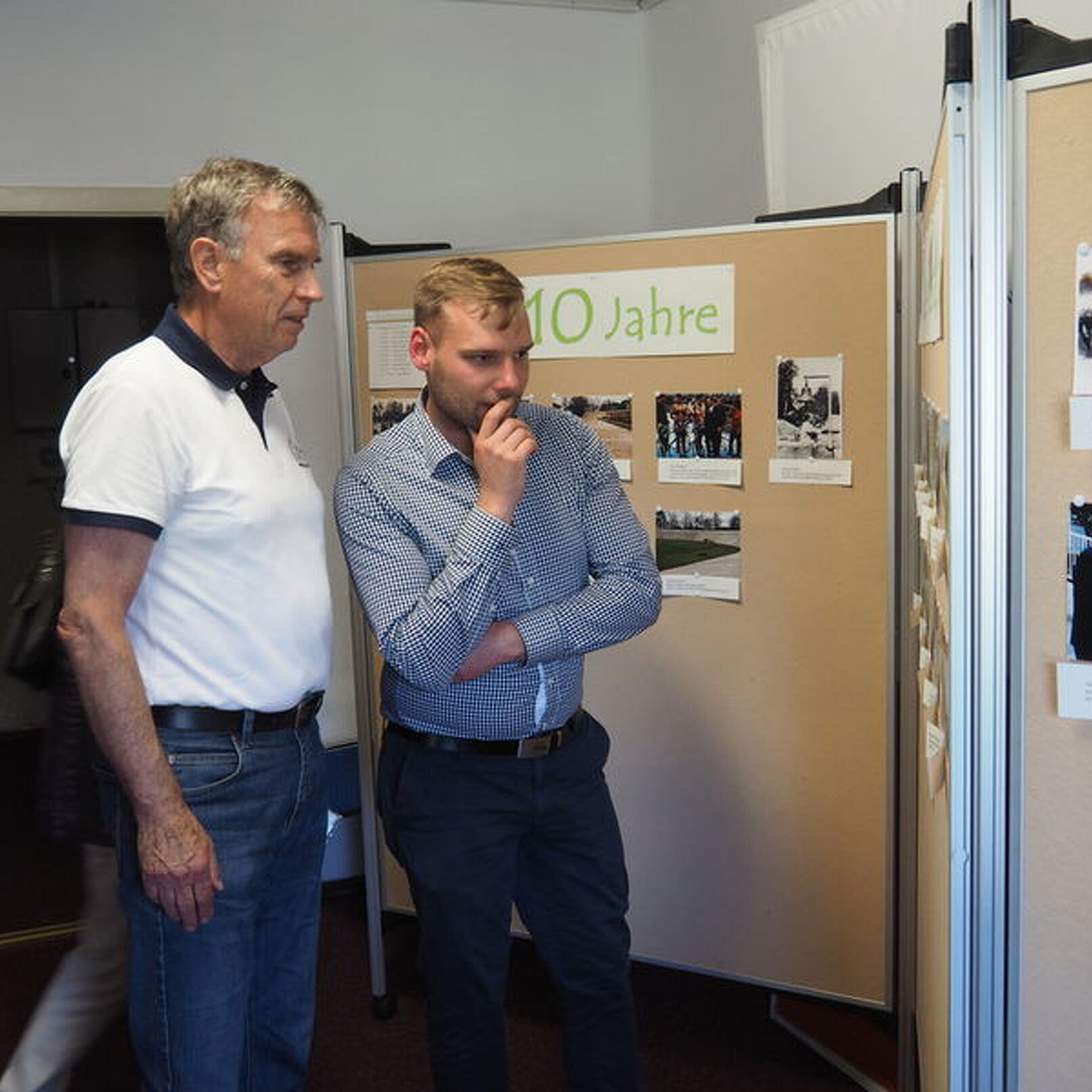 in der kleinen Fotoaustellung