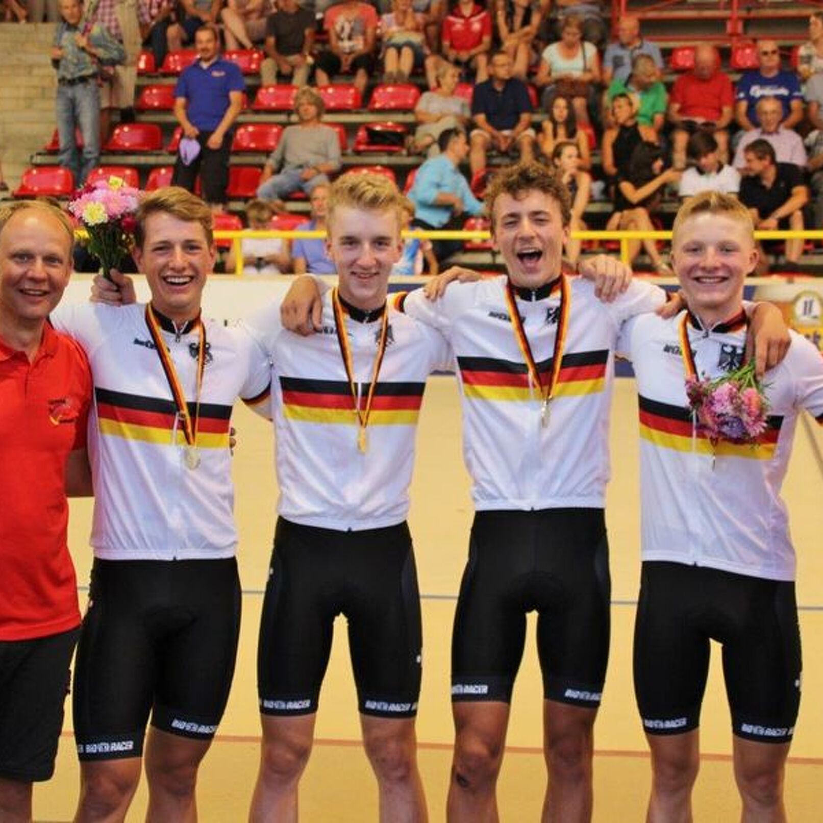 Der siegreiche Vierer, Foto: Manfred Heinrich