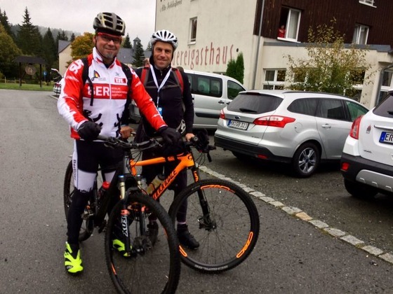 Torsten Lerche und Heiko Riedel vor dem Start