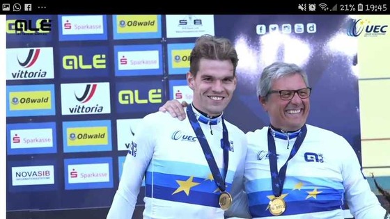Die Steher-Europameister Franz Schiewer und Gerd Gessler, Foto: Caro Andreck