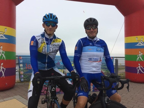 Florian Podlesch und Michael Hoffmann bei der Seenland 100 RTF