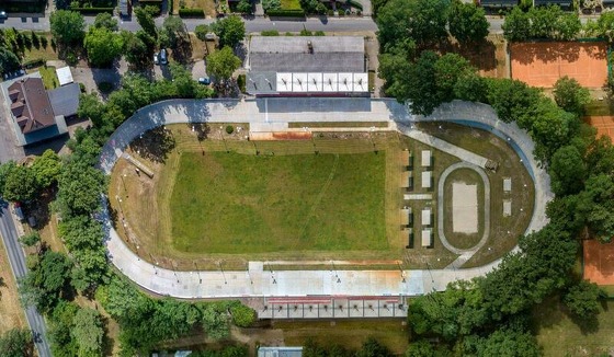 Rad- und Reitstadion von oben, Foto: Frank Junge