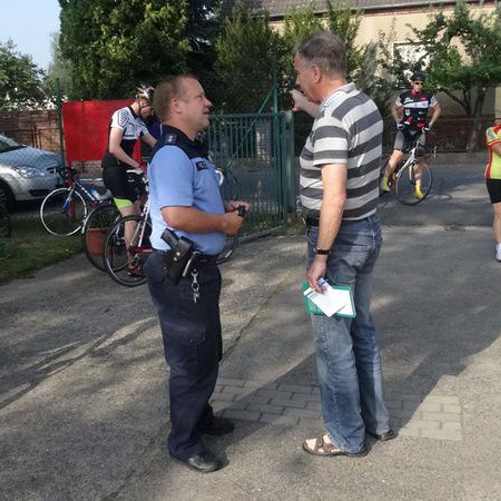 Der Präsident - letzte Absprache mit der Polizei