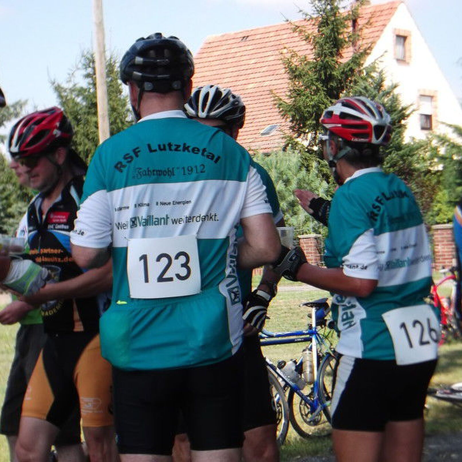 Zwischenstop am Verpflegungspunkt