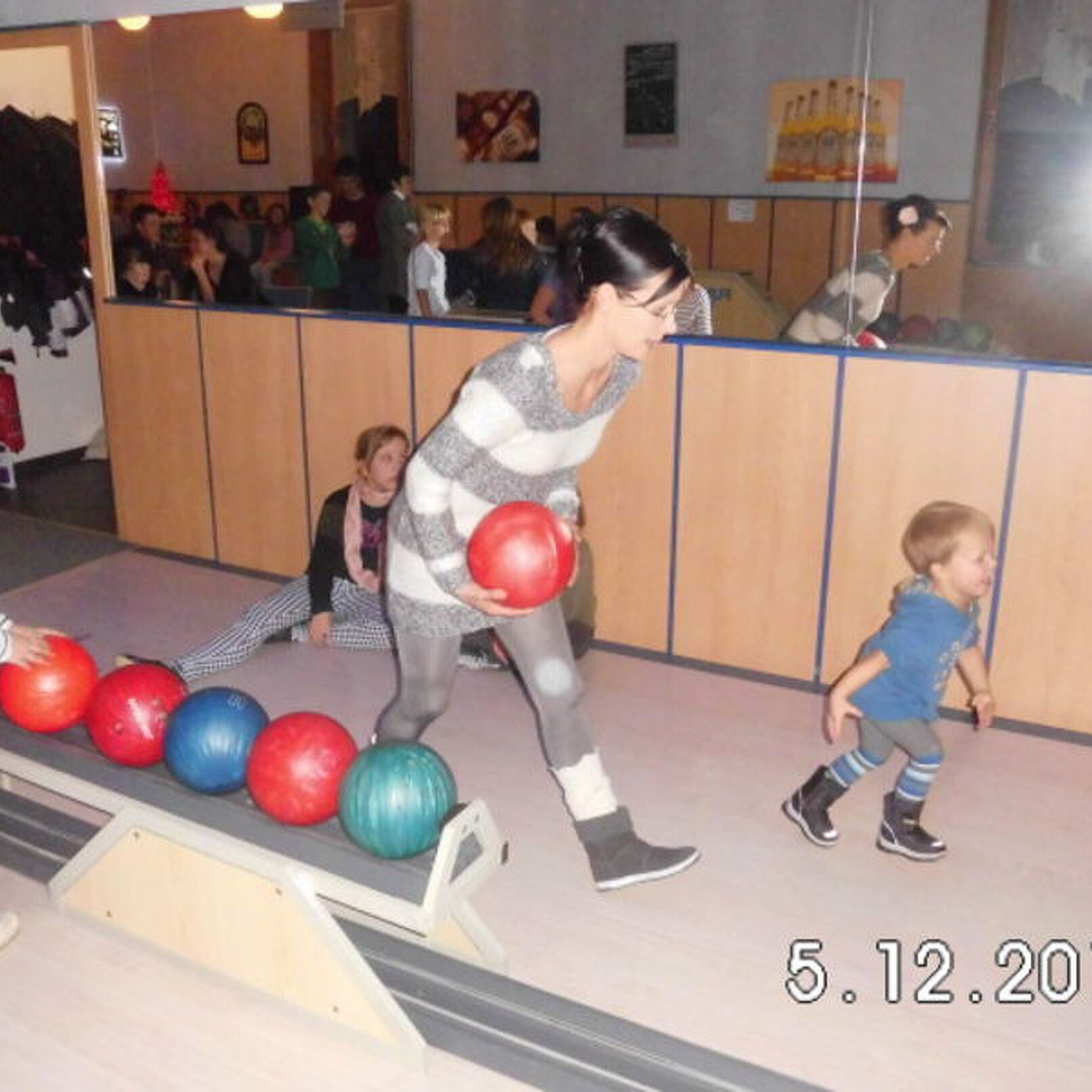 Große und kleine Sportler