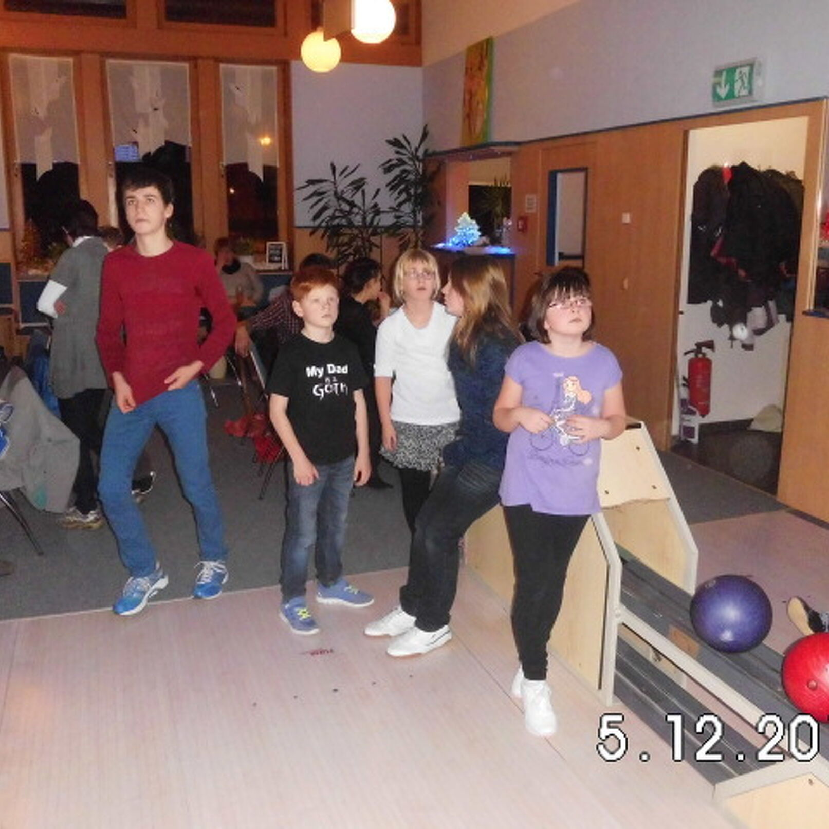 hatten beim Bowling viel Spaß