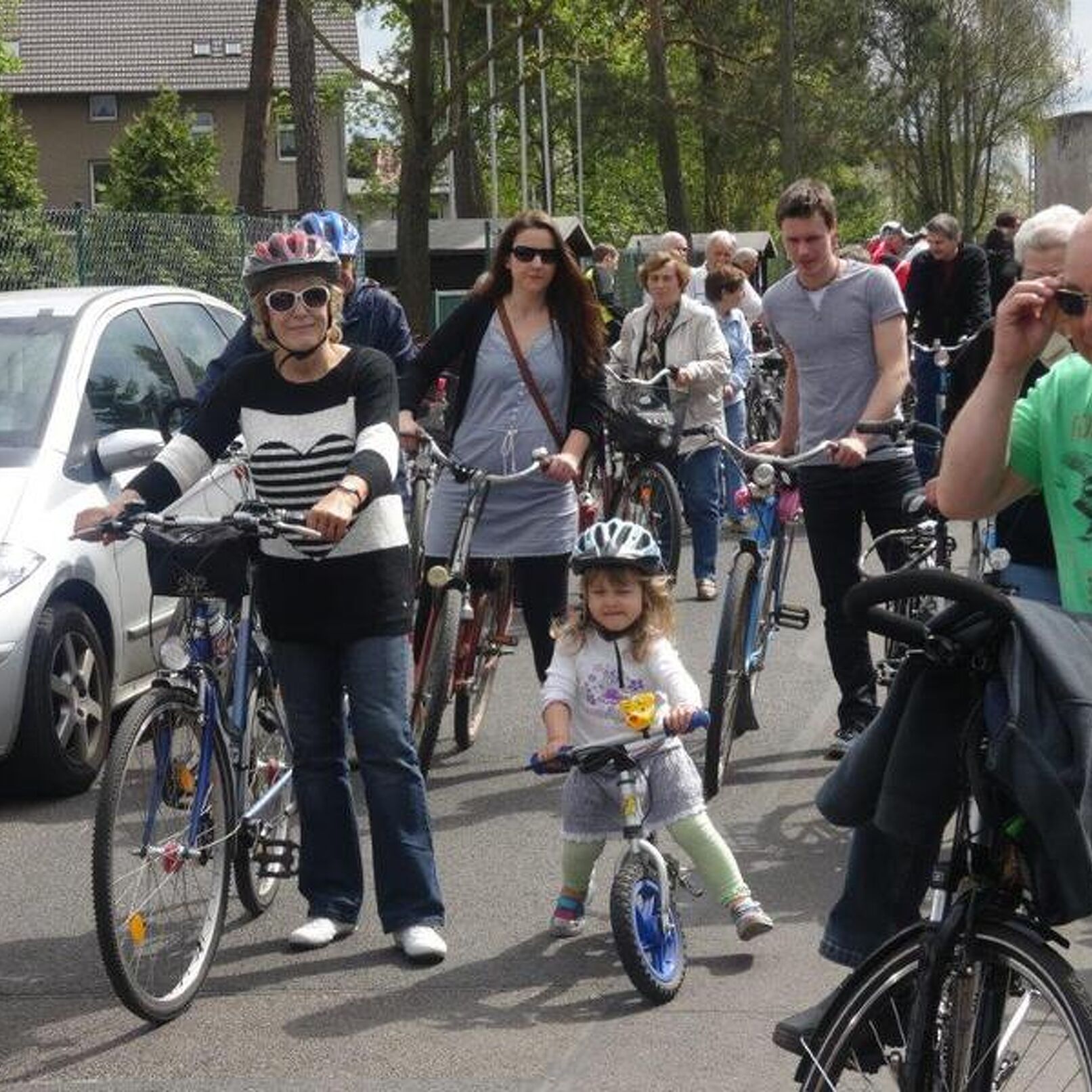 mit dem Laufrad auf Tour