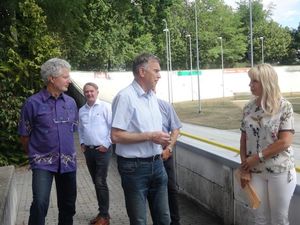 Pressetermin zur Reko Rad- und Reitstadion mit Günther Schulz, Jens Handreck, Gerd Suschowk und Heike Korittke (Bild: 3/5)