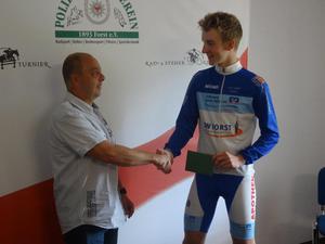Viel Glück wünscht der Abteilungsleiter Radsport Andreas Beckmann.