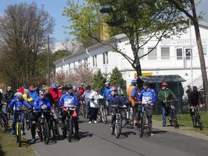 am Start für die 16 und 21 km