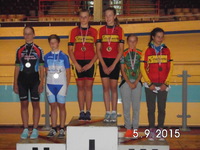 Jessica Hübner Silber mit Sara Hoppe (RSCottbus) im Teamsprint der Schülerinnen U15 (Bild: 2/4)